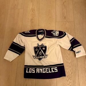 CCM Purple and Gray Hockey Jersey
